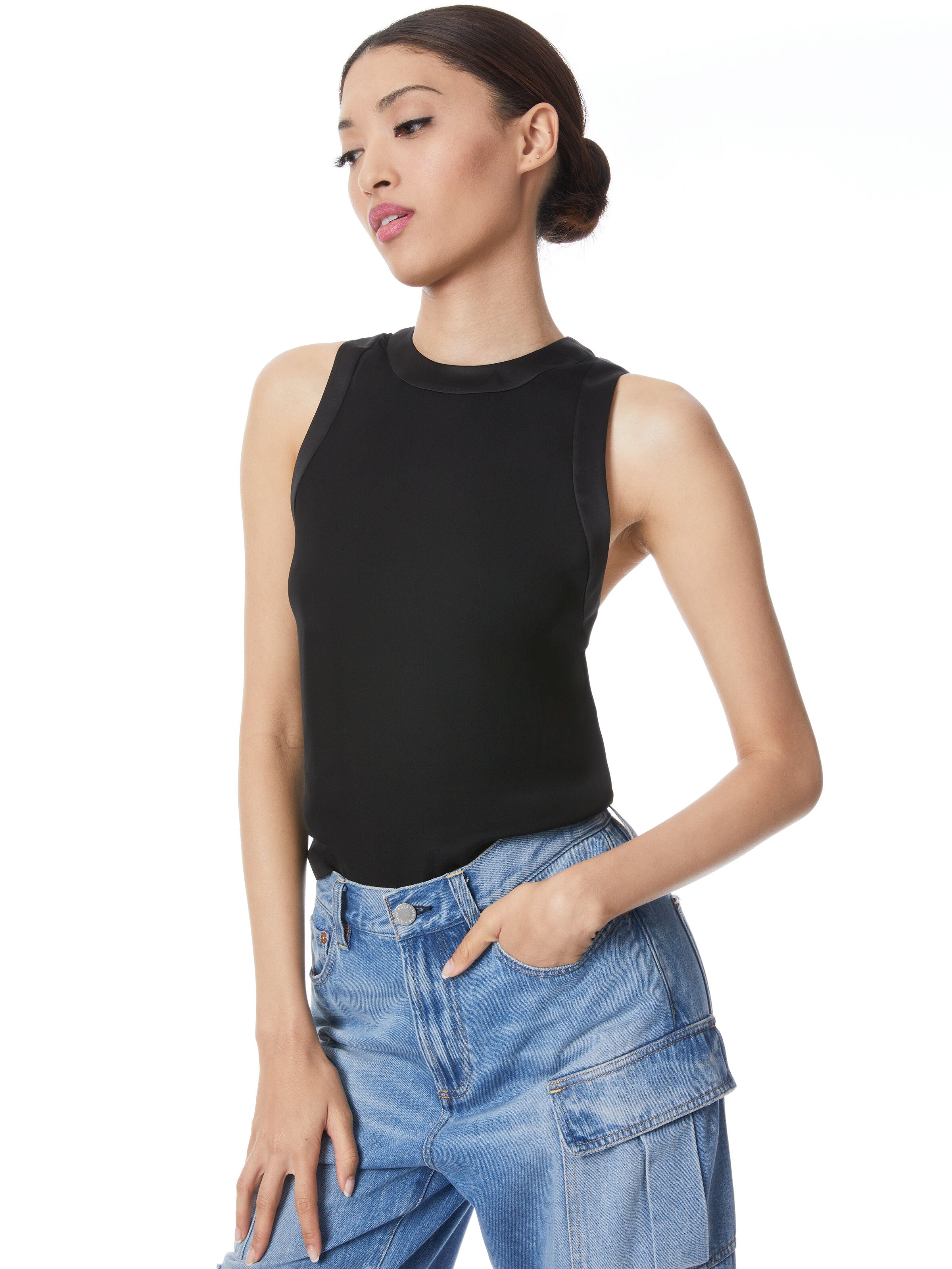 ANGELINA CHARMEUSE COMBO TANK-PARROT-ALICE + OLIVIA