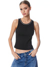 ALLEN EMBELLISHED NECK TANK TOP-ALICE + OLIVIA