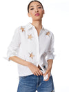 FINELY STAR EMBELLISHED BUTTON DOWN-ALICE + OLIVIA