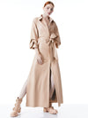 TANIKA VEGAN LEATHER BUTTON FRONT MAXI DRESS-ALICE + OLIVIA
