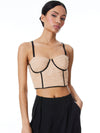 DAMIA RUCHED BUSTIER TOP-ALICE + OLIVIA