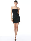 CRUZ SPAGHETTI STRAP MINI RUCHED DRESS-CHILI PEPPER-ALICE + OLIVIA