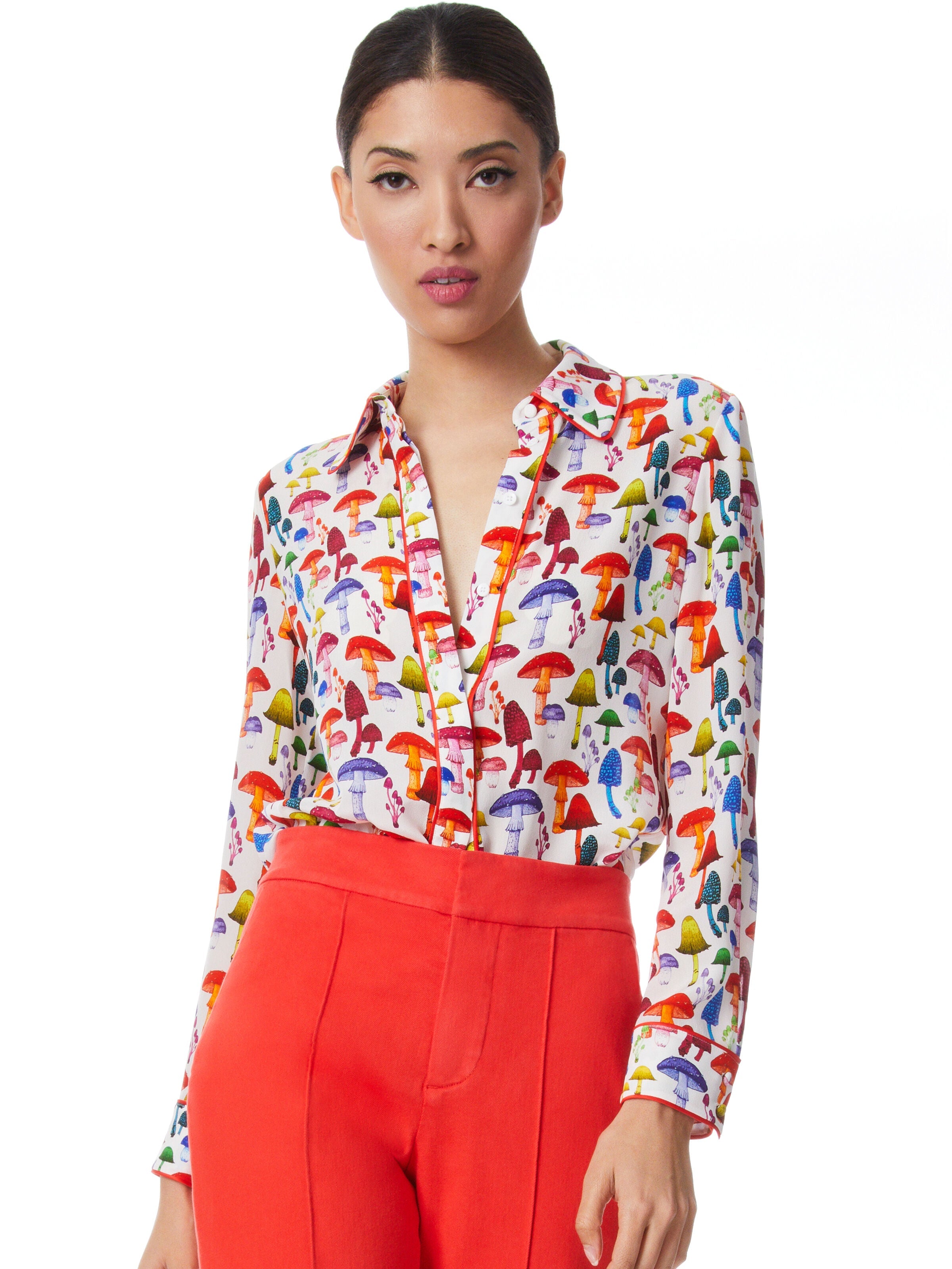 WILLA SILK BLOUSE-ALICE + OLIVIA