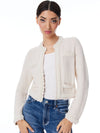 NOELLA KNIT JACKET WITH PEARLS-ALICE + OLIVIA