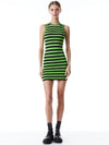 LANDI STRIPED MINI DRESS-PARROT/BLACK-ALICE + OLIVIA