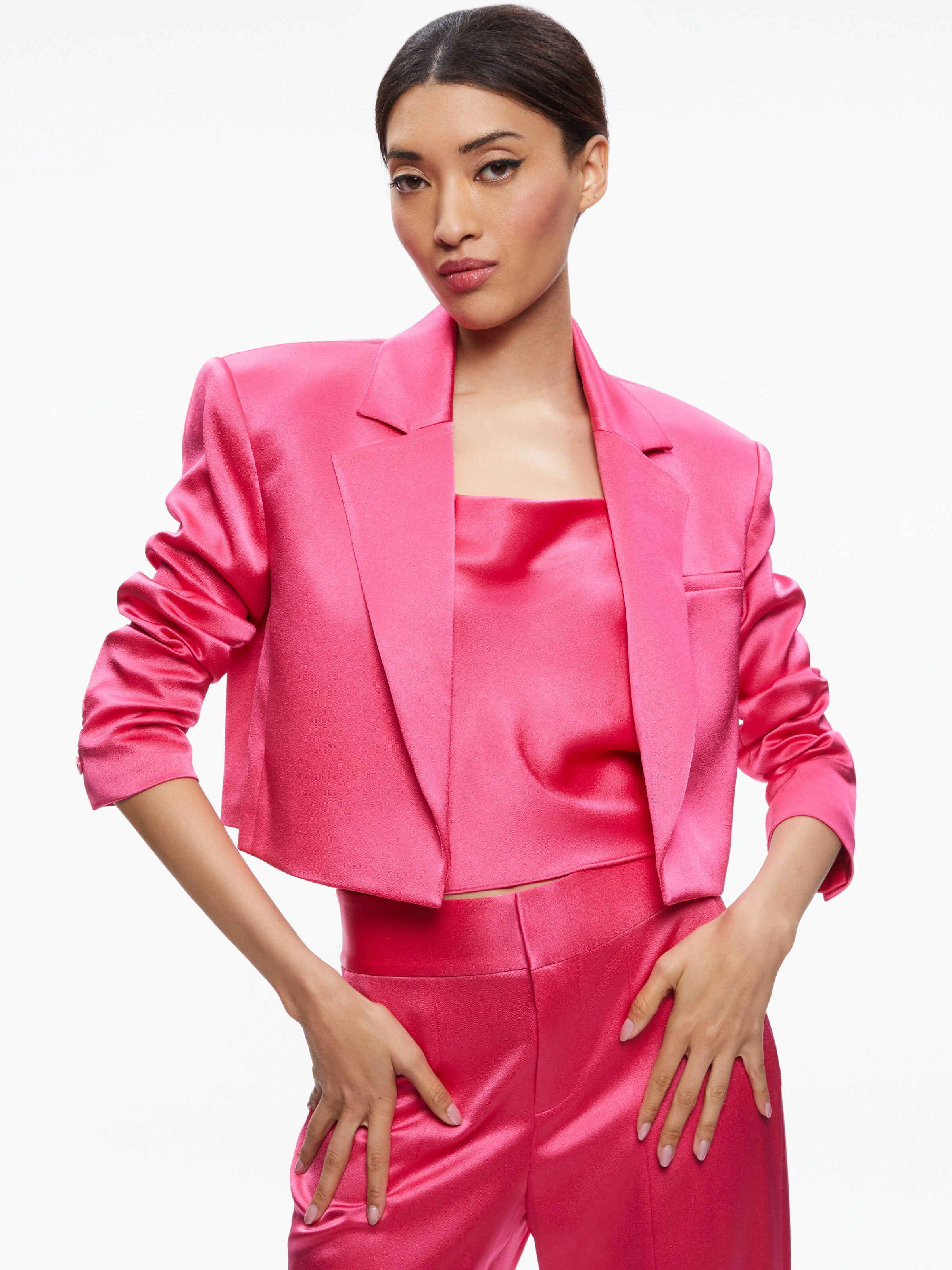 SHAN CROPPED BLAZER-Black-ALICE + OLIVIA