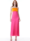 LILITA DRP BUST SLIT MIDI DRE-BLACK/WHITE-ALICE + OLIVIA
