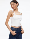 GRETEL TOP WITH CHAIN CORD STRAPS-ALICE + OLIVIA