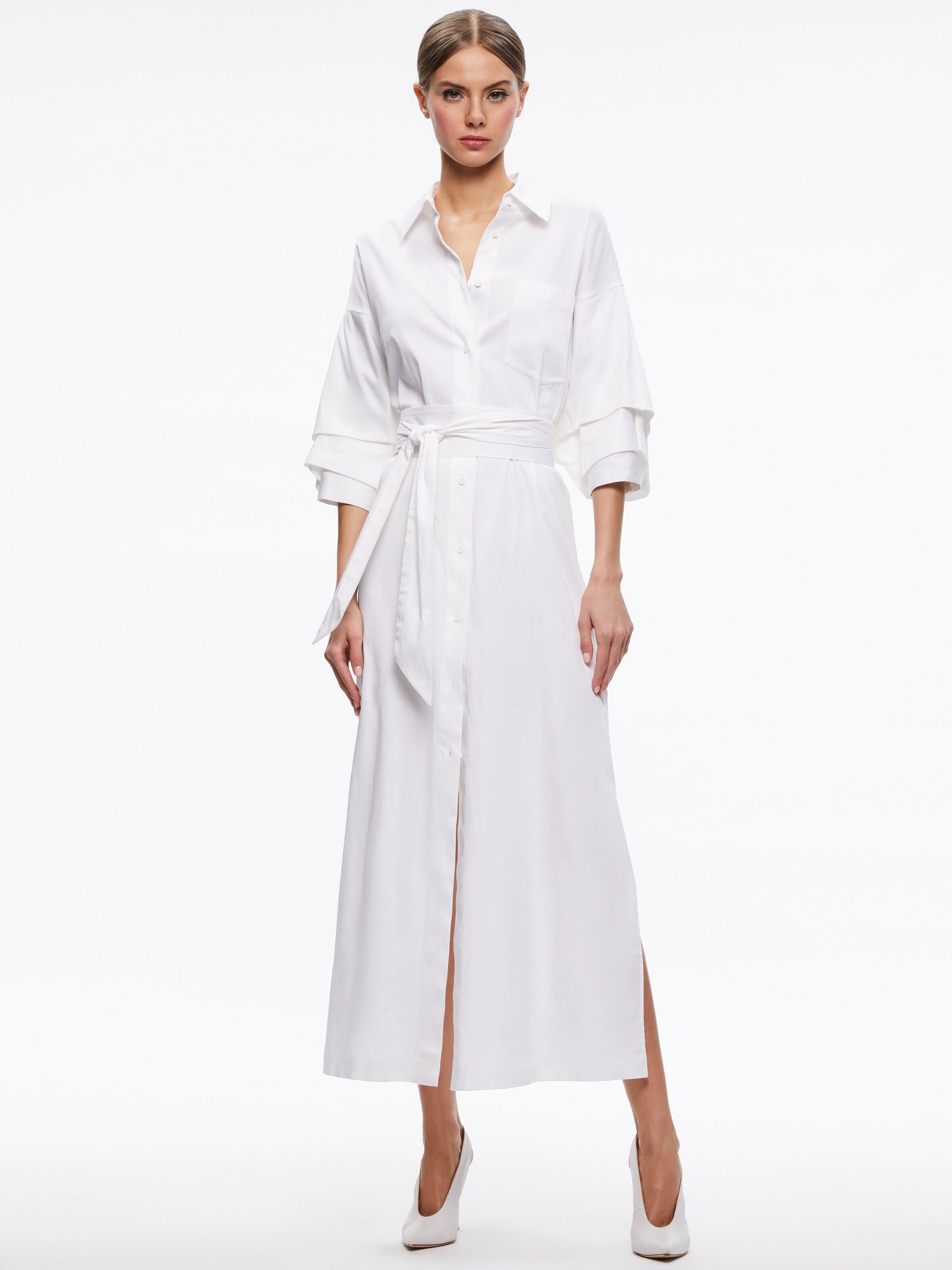 TANIKA BUTTON FRONT MAXI DRESS-ALICE + OLIVIA