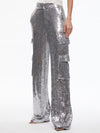 HAYES SEQUIN EMBELLISHED WIDE LEG PANT-SILVER-ALICE + OLIVIA