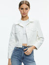 CHLOE VEGAN LEATHER CROPPED JACKET-ALICE + OLIVIA