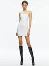 FIFI VEGAN LEATHER MINI DRESS-ALICE + OLIVIA