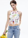 ALLEN CREWNECK SLEEVELESS TANK-ALICE + OLIVIA