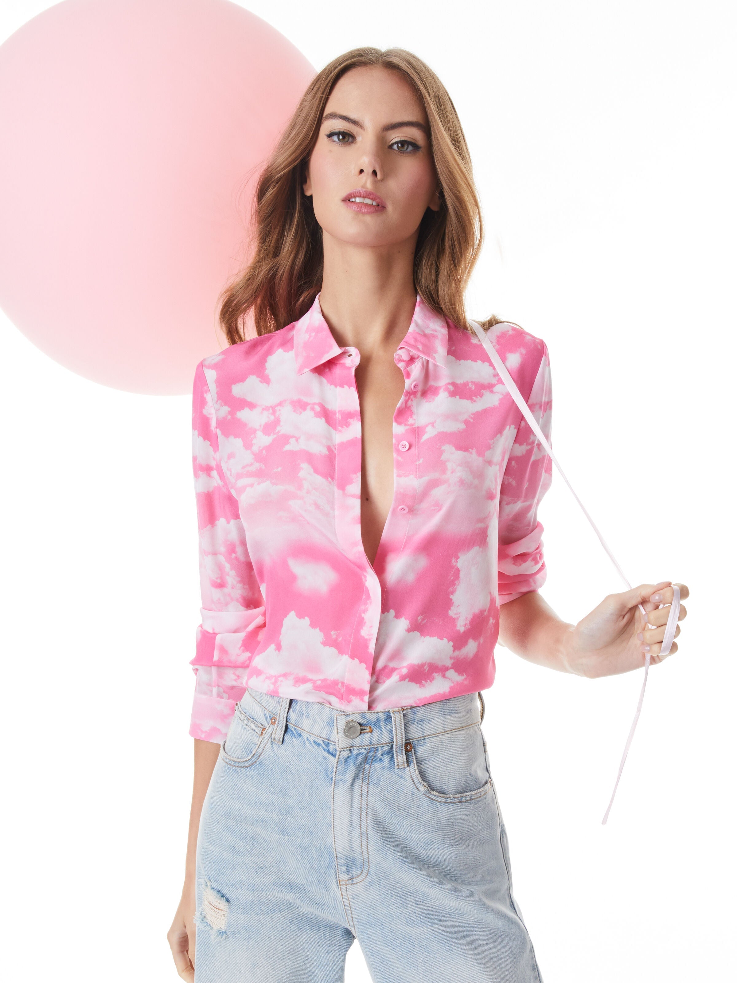 WILLA SILK BLOUSE-ALICE + OLIVIA