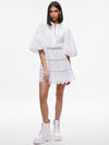 BLAKESLEY BLOUSON SLEEVE EYELET MINI DRESS-ALICE + OLIVIA