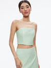 PEARLE VEGAN BUSTIER-ALICE + OLIVIA