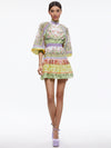LAVINIA BLOUSON SLEEVE MINI DRESS-ALICE + OLIVIA