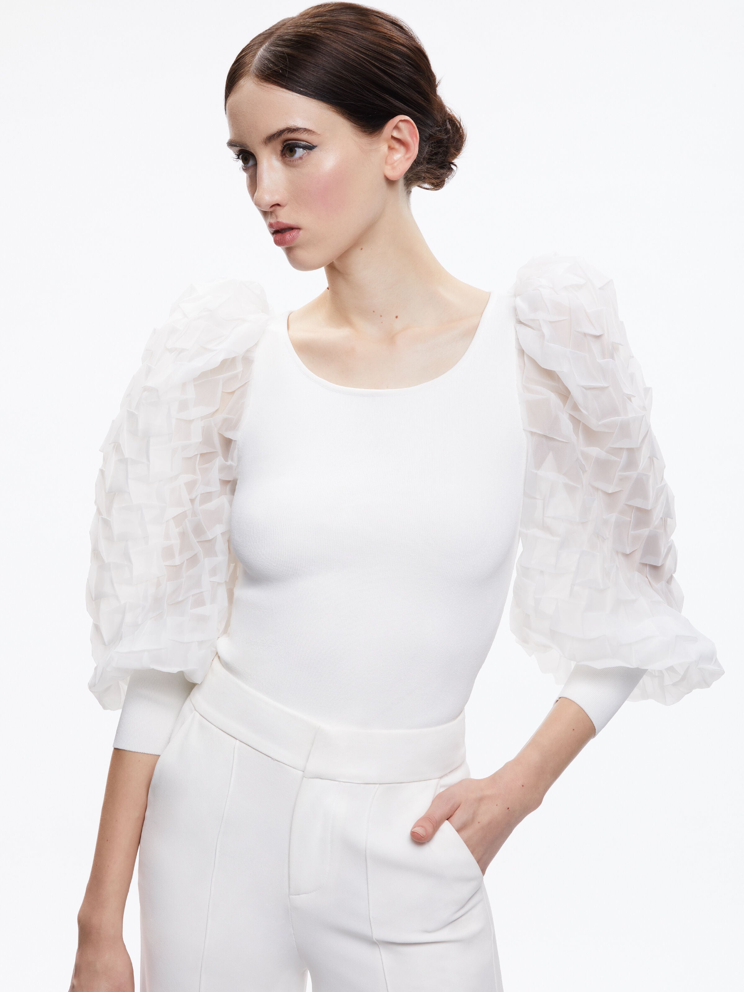 ABELLA PLEATED SLV SWTR-ALICE + OLIVIA