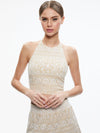 JAYMEE TIE NECK CROPPED HALTER TOP-ALICE + OLIVIA