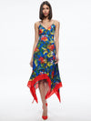 KAYSON V-NECK HANDKERCHIEF HEM DRESS-ALICE + OLIVIA