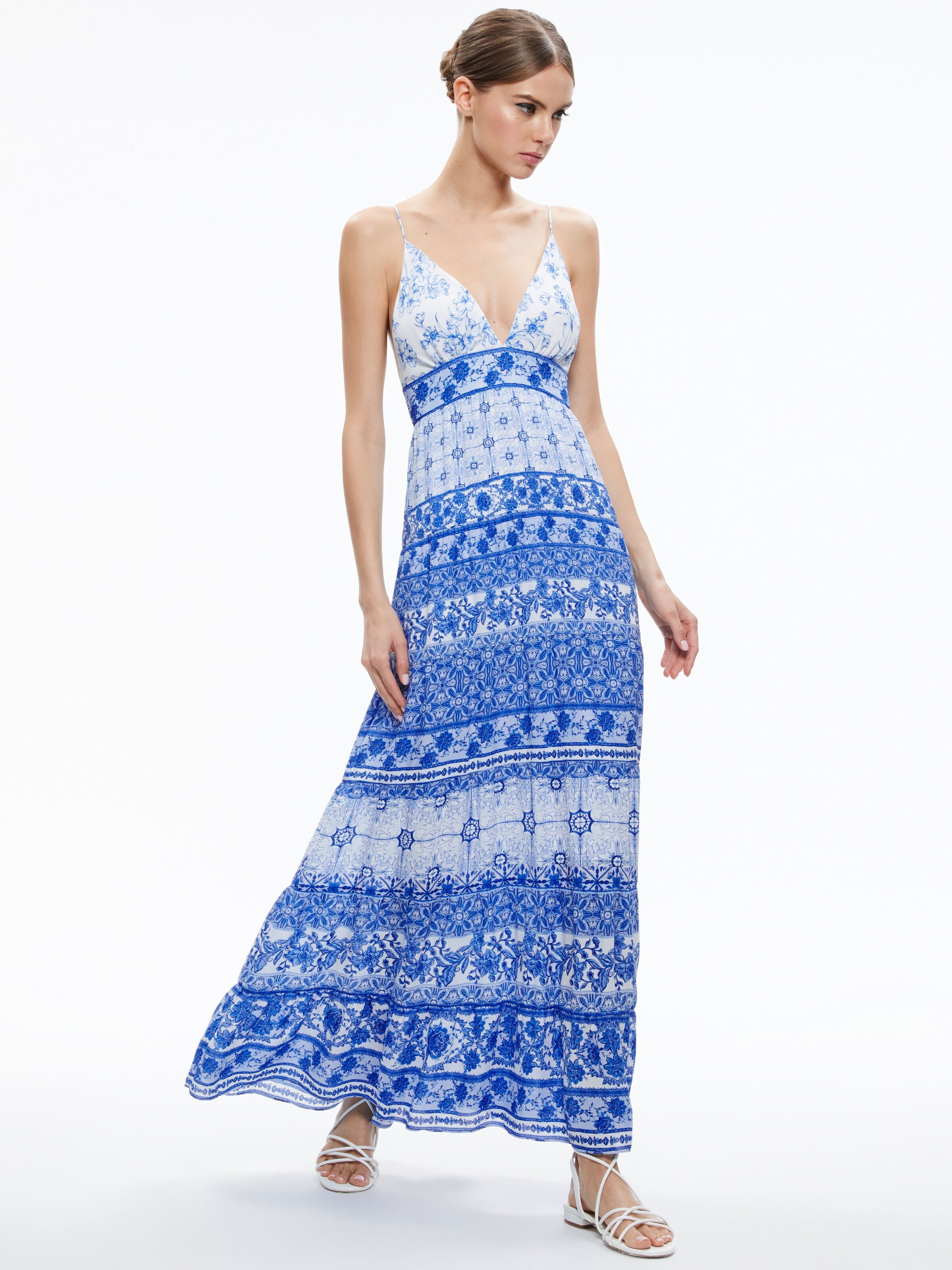 KAROLINA TIE BACK MAXI DRESS-ALICE + OLIVIA