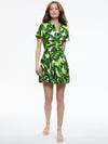TAMALA BUTTON FRONT SHIRT DRESS-SUN PALM OFF WHITE-ALICE + OLIVIA