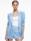 DENNY LINEN NOTCH COLLAR BOYFRIEND BLAZER-ALICE + OLIVIA