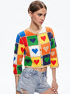 ANDERSON CROCHET HEART CARDIGAN-ALICE + OLIVIA