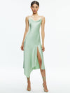 HARMONY DRAPEY ASYMMETRICAL MIDI DRESS-GREEN TEA-ALICE + OLIVIA