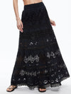 CALI EMBROIDERED TIERED MAXI SKIRT-ALICE + OLIVIA