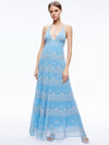KAROLINA EMBROIDERED HALTER NECK MAXI DRESS-ALICE + OLIVIA