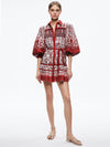 TIFFIE PUFF SLEEVE MINI DRESS-ALICE + OLIVIA