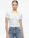 CIARA PULLOVER WITH COLLAR-WHITE MULTI-ALICE + OLIVIA