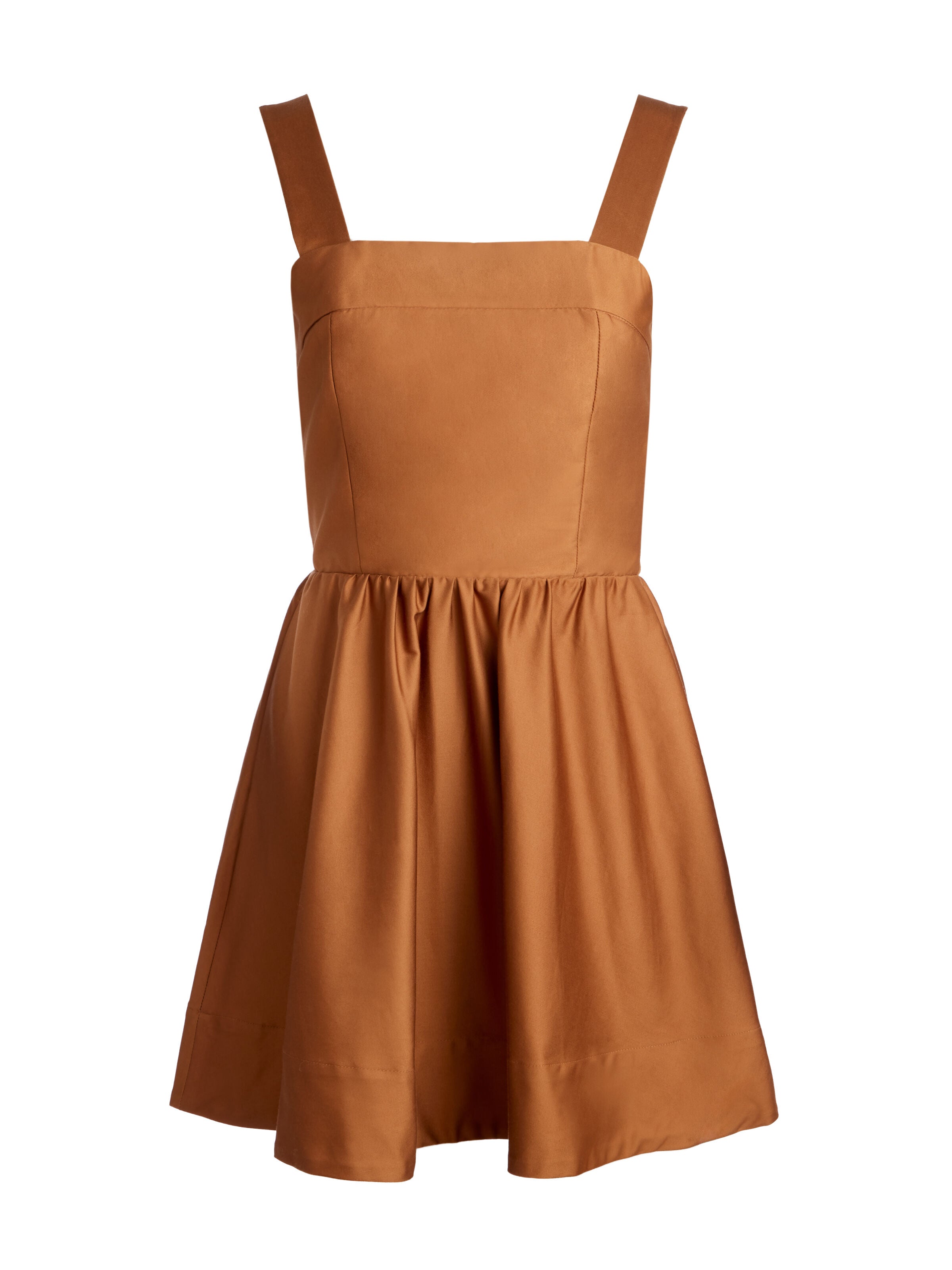 SAIGE TIE BACK MINI DRESS-Black-ALICE + OLIVIA