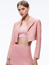 YARDLEY LEATHER JACKET-ROSE/ROSE GOLD-ALICE + OLIVIA