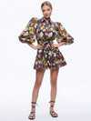 TIFFIE PUFF SLEEVE MINI DRESS-ALICE + OLIVIA