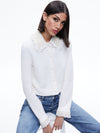 NOELLA EMBELLISHED COLLARED CARDIGAN-Black-ALICE + OLIVIA
