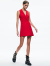 LATOYA SLEEVELESS BLAZER MINI DRESS-PERFECT RUBY-ALICE + OLIVIA