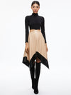 TEMIKA CUT OUT MIDI DRESS-BLACK/ALMOND-ALICE + OLIVIA