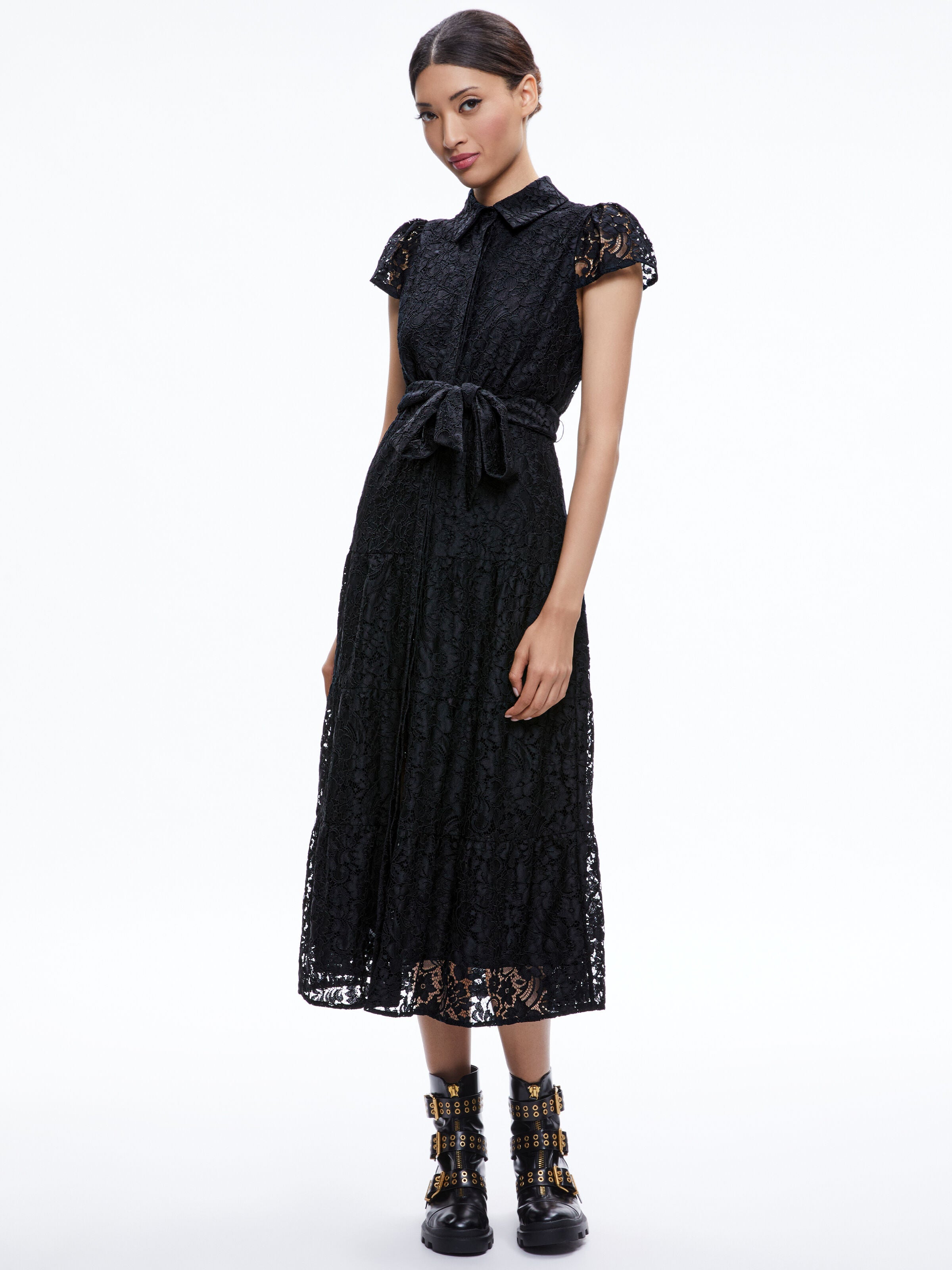 MIRANDA LACE MIDI DRESS
