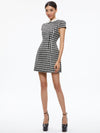 VELIA MINI DRESS-BLACK/OFF WHITE-ALICE + OLIVIA