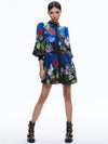 BERTHA BLOUSON SLEEVE MINI DRESS-ALICE + OLIVIA