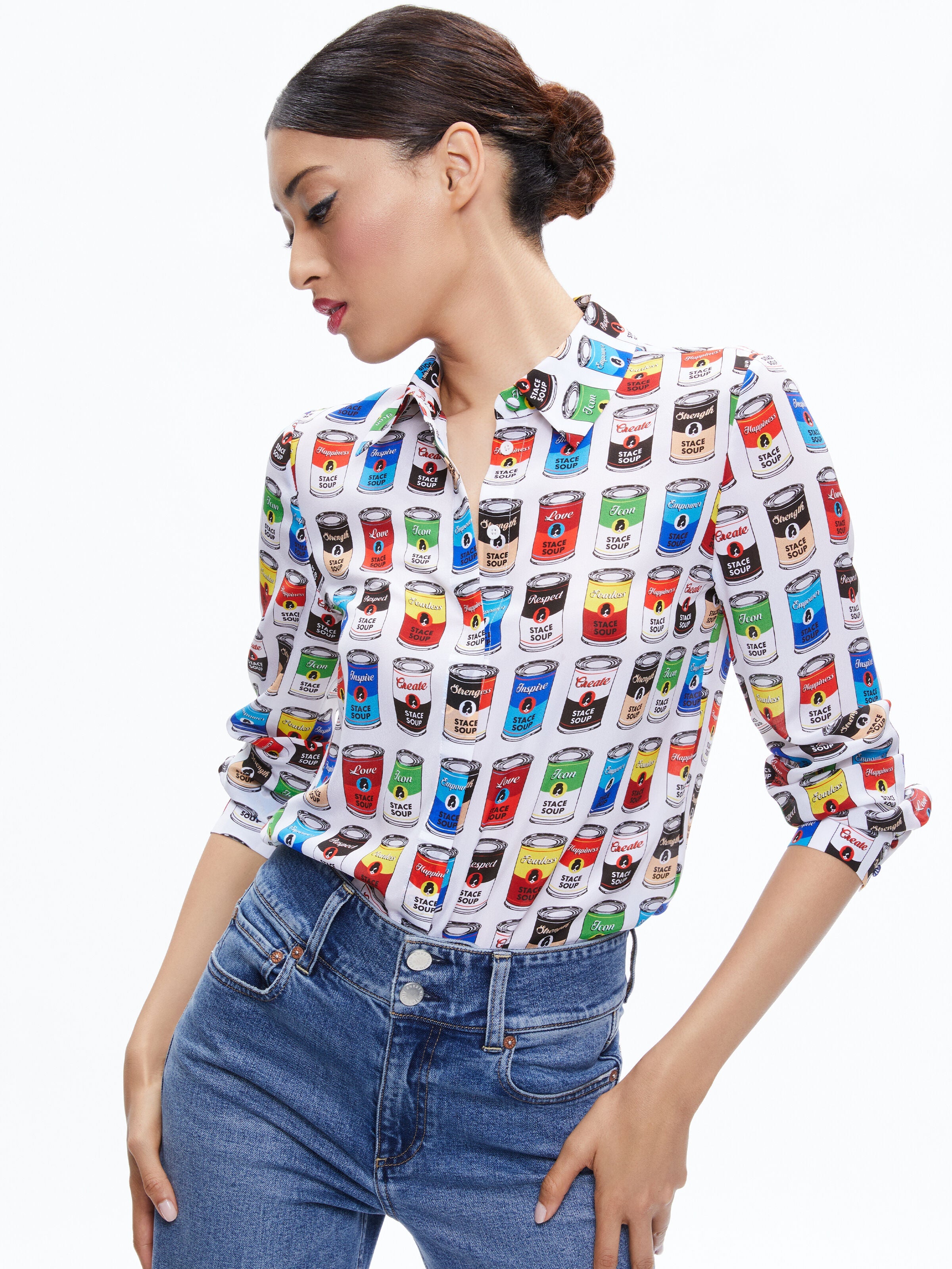 WILLA SILK BLOUSE-ALICE + OLIVIA