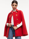 REYNALDA DOUBLE BREASTED CAPE-ALICE + OLIVIA