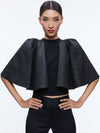 SERGIA CAPE SLEEVE TOP-Black-ALICE + OLIVIA
