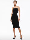 VALDA EMBELLISHED STRAP DRESS-Black-ALICE + OLIVIA
