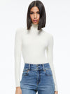 SENAIDA CROPPED MOCK NECK PULLOVER-BORDEAUX-ALICE + OLIVIA