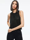 ANGELINA CRYSTAL EMBELLISHED TANK-Black-ALICE + OLIVIA