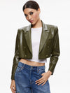 ANTHONY CROPPED DOUBLE BREASTED VEGAN BLAZER-OLIVE-ALICE + OLIVIA