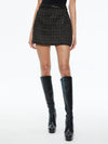 JALEN CHAIN MINI SKIRT-BLACK/GOLD-ALICE + OLIVIA